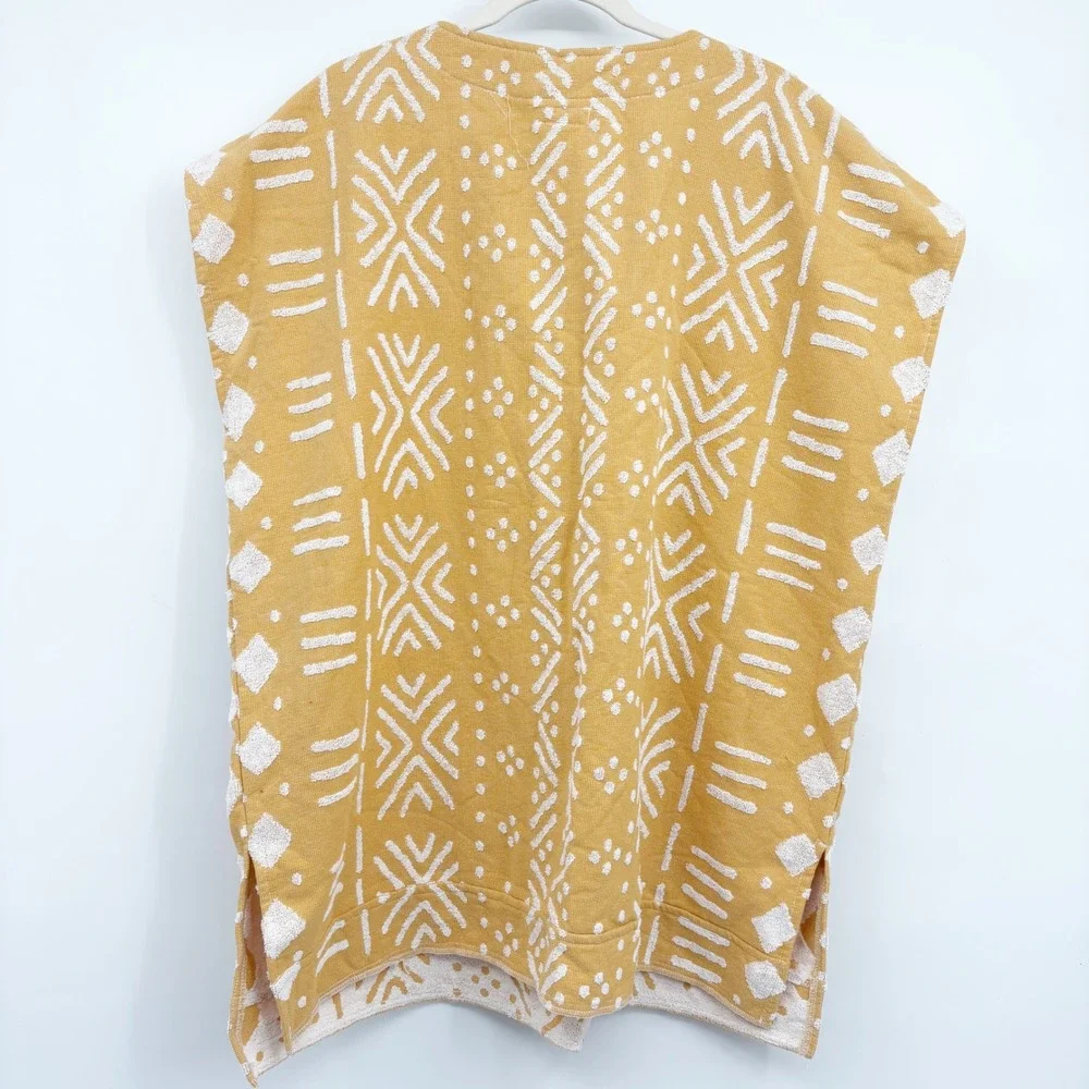 SandCloud Womens Adobe Mudcloth Sunflower Organic Cotton Swim Beach Cover Up OS